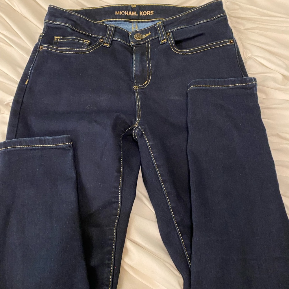Michael Kors Skinny dark denim jeans